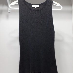 Black Sleeveless Fitted Top